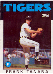 1986 Topps Baseball Cards      592     Frank Tanana